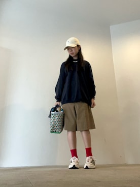 「ENNOY（エンノイ）のアイテム」を使った、ことりのガワ。さん（レディース・151cm）の春コーディネート