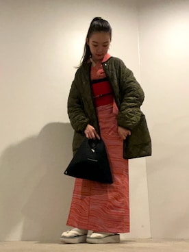 「ひいおばあちゃんのアンティーク着物のアイテム（着物、ピンク系）」を使った、ことりのガワ。さん（レディース・151cm）の春コーディネート