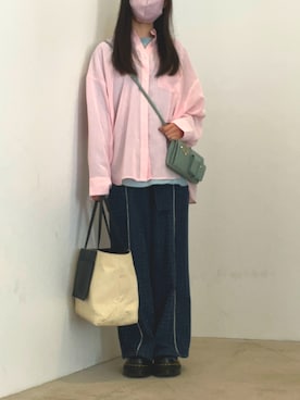 「Dr. Martens（ドクターマーチン）のDr.Martens/ドクターマーチン/1461 QUAD 3 ホール シューズ（ブーツ、ブラック系）」を使った、ことりのガワ。さん（レディース・151cm）の春コーディネート