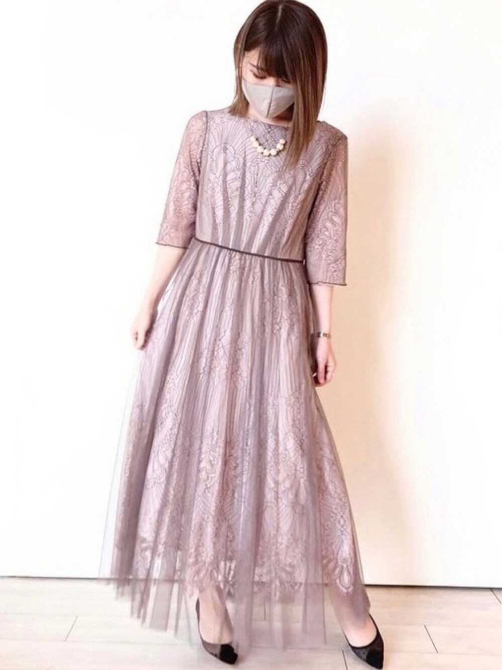 【美品】TSURU by Mariko Oikawa ドットチュールパンプス TSURU by Mariko Oikawa（ツルバイマリコオイカワ）の「【TSURU