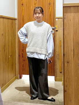 「アイテム（バレエシューズ）」を使った、yukiさん（レディース・154cm）の夏コーディネート
