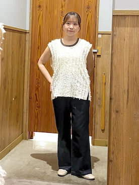 「アイテム（バレエシューズ）」を使った、yukiさん（レディース・154cm・20代）の夏コーディネート