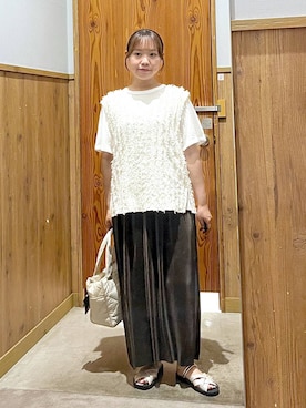 「GLOBAL WORK（グローバルワーク）のアイテム（ワンピース/ドレス）」を使った、yukiさん（レディース・154cm）の夏コーディネート
