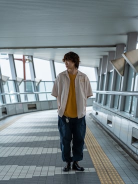 「SCHOTT」｜「アイテム（ブーツ）」を使った、taijuさん（メンズ・173cm）の夏コーディネート