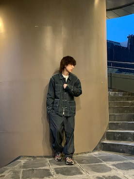 「schott（ショット）のアイテム（ブルゾン）」を使った、taijuさん（メンズ・173cm）の春コーディネート