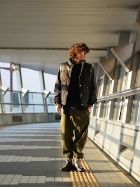 「schott（ショット）のアイテム（その他パンツ）」を使った、taijuさん（メンズ・173cm）の秋コーディネート