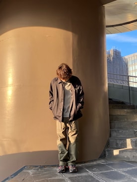 「schott（ショット）のアイテム（ブルゾン）」を使った、taijuさん（メンズ・173cm）の冬コーディネート