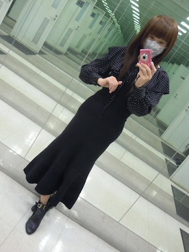 「MERCURYDUO（マーキュリーデュオ）のアイテム（ワンピース/ドレス）」を使った、Ai (アイ)さん（レディース・163cm）の冬コーディネート