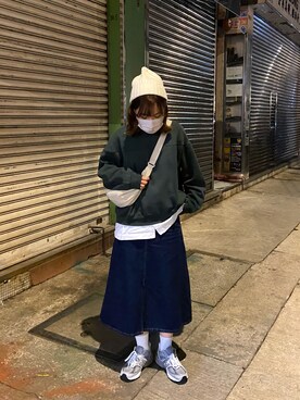 「日系休闲」｜nicyuさん（レディース・160cm）の冬コーディネート