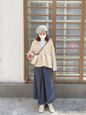 「日系休闲」｜nicyuさん（レディース・160cm）の冬コーディネート
