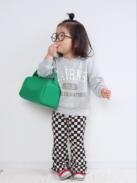 「ZOZOKIDSDAY」｜「アイテム（バッグ）」を使った、ゆちさん（キッズ・90cm）の春コーディネート