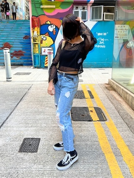「PULL&BEAR（プルアンドベア）のアイテム（パンツ）」を使った、smileyboさん（レディース・156cm）の春コーディネート