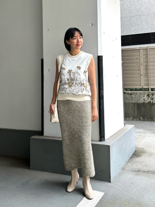 マーク＆ロナ 2024ラメニットスカート マーク＆ロナ 2024ラメニット