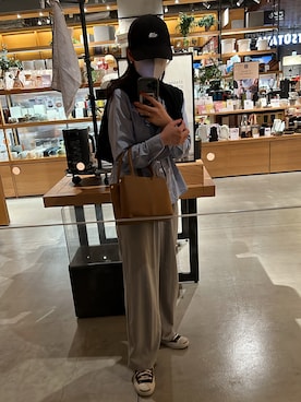 「northface」｜「アイテム（帽子）」を使った、@imayaka28さん（レディース・151cm）の夏コーディネート