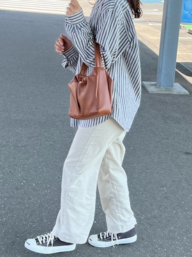 「STAUD（スタウド）のアイテム」を使った、@imayaka28さん（レディース・151cm）の春コーディネート
