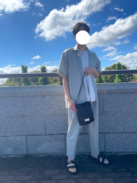「marka（マーカ）のアイテム（その他トップス）」を使った、yossyさん（メンズ・183cm）の秋コーディネート