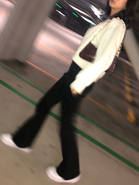 「H&M（エイチ・アンド・エム）のアイテム（スウェット）」を使った、mnm009さん（レディース・164cm）の冬コーディネート