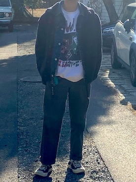 「RES DENIM（レスデニム）のアイテム」を使った、ちゃいさん（メンズ・172cm）の春コーディネート