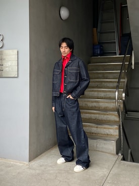 ware-mo-kou 井上慎斗さん（メンズ・184cm）の秋コーディネート