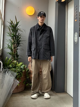 「ANCELLM（アンセルム）のアイテム」を使った、ware-mo-kou 井上慎斗さん（メンズ・184cm）の秋コーディネート
