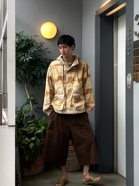 「アイテム（ジャケット/アウター）」を使った、ware-mo-kou 井上慎斗さん（メンズ・184cm）の夏コーディネート