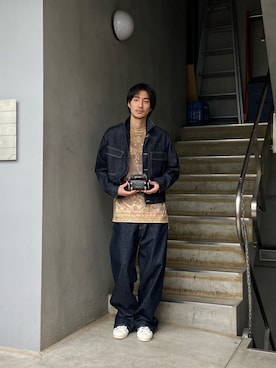 ware-mo-kou 井上慎斗さん（メンズ・184cm）の秋コーディネート