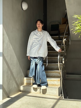 ware-mo-kou 井上慎斗さん（メンズ・184cm）の冬コーディネート