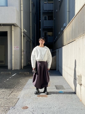 ware-mo-kou 井上慎斗さん（メンズ・184cm）の秋コーディネート