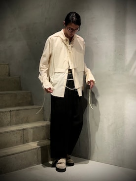 「CristaSeya （クリスタセヤ）のアイテム」を使った、ware-mo-kou 井上慎斗さん（メンズ・185cm）の春コーディネート