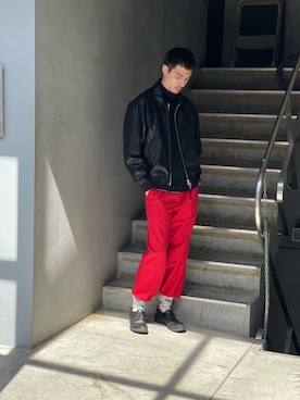 ware-mo-kou 井上慎斗さん（メンズ・184cm）の春コーディネート