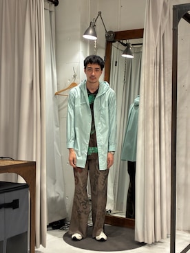 「Toironier（トワロニエ）のアイテム」を使った、ware-mo-kou 井上慎斗さん（メンズ・184cm）の春コーディネート