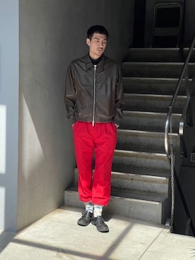 ware-mo-kou 井上慎斗さん（メンズ・184cm）の春コーディネート