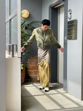 「MASU（エムエーエスユー）のアイテム」を使った、ware-mo-kou 井上慎斗さん（メンズ・184cm）の春コーディネート