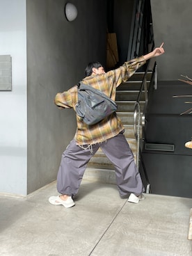 ware-mo-kou 井上慎斗さん（メンズ・184cm）の秋コーディネート