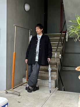 ware-mo-kou 井上慎斗さん（メンズ・184cm）の冬コーディネート