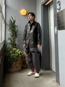 「ANCELLM（アンセルム）のアイテム」を使った、ware-mo-kou 井上慎斗さん（メンズ・184cm）の秋コーディネート