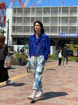 「CLASS（クラス）のアイテム」を使った、ware-mo-kou 井上慎斗さん（メンズ・184cm）の春コーディネート