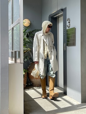 「MASU（エムエーエスユー）のアイテム」を使った、ware-mo-kou 井上慎斗さん（メンズ・184cm）の春コーディネート