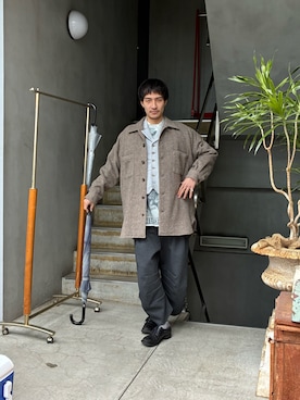 ware-mo-kou 井上慎斗さん（メンズ・184cm）の冬コーディネート