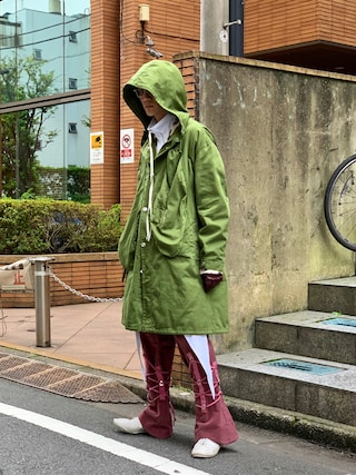 NAMACHEKO ネイビー　モッズコート オーバーサイズモッズコート【大きいサイズ有】 はっ水 通販