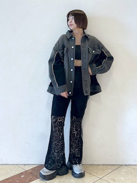 「PAGEBOY（ページボーイ）のアイテム（ブルゾン）」を使った、ゆいさん（レディース・154cm）の秋コーディネート