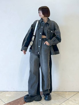 「PAGEBOY（ページボーイ）のアイテム（ブルゾン）」を使った、ゆいさん（レディース・154cm）の秋コーディネート