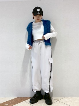 「ストリートカジュアル」｜「アイテム（ブーツ）」を使った、ゆいさん（レディース・154cm）の秋コーディネート
