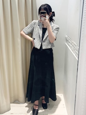 「one after another NICE CLAUP（ワンアフターアナザーナイスクラップ）のストラップ付ミュール（その他シューズ）」を使った、ｏｔａｂｅさん（レディース・160cm）の夏コーディネート