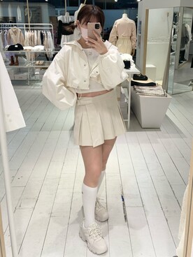 「韓国コーデ」｜「アイテム（マウンテンパーカー）」を使った、ｏｔａｂｅさん（レディース・160cm）の冬コーディネート