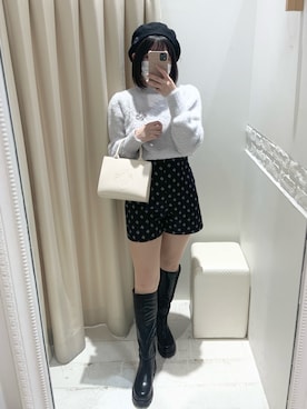「one after another NICE CLAUP（ワンアフターアナザーナイスクラップ）のアイテム（ハンチング/ベレー帽）」を使った、ｏｔａｂｅさん（レディース・160cm）の秋コーディネート