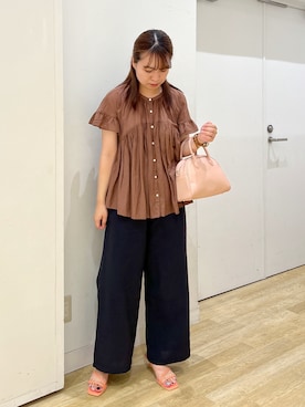 「ROPE' PICNIC（ロペピクニック）のアイテム」を使った、はさん（レディース・156cm）の夏コーディネート
