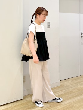 「CONVERSE（コンバース）のアイテム」を使った、はさん（骨格ウェーブ・レディース・156cm）の夏コーディネート
