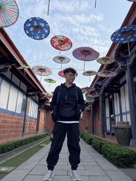 「BAPY BY A BATHING APE（ベイピーバイアベイシングエイプ）のアイテム」を使った、Chun👀さん（メンズ・168cm）の春コーディネート