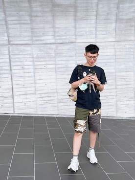 「アイテム（スマホケース/カバー）」を使った、Chun👀さん（メンズ・168cm）の春コーディネート